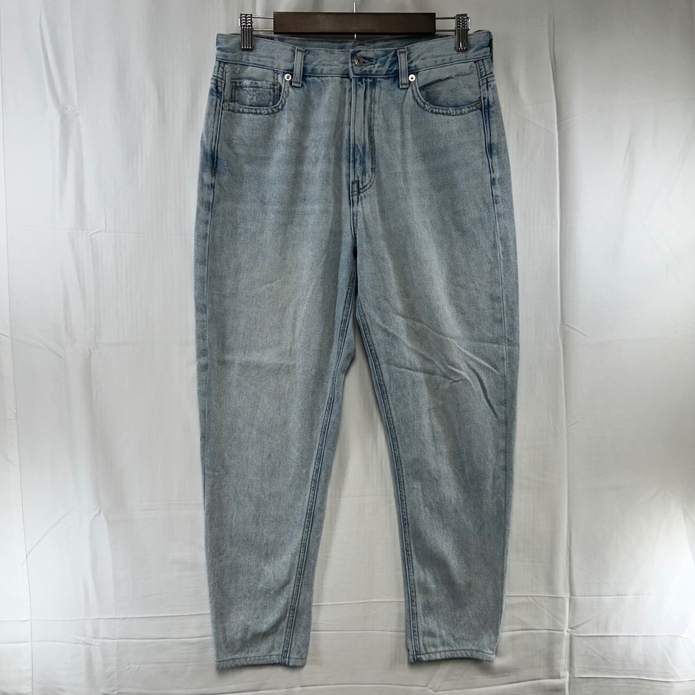 American Eagle Mom Jean Womens 8 Light‎ Blue High Rise Tapered Rigid Denim
